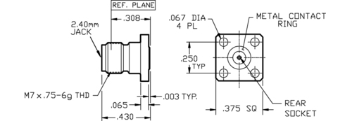 2.4mm Connectors | Southwest Microwave | HASCO Components